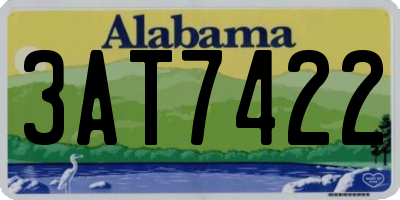 AL license plate 3AT7422