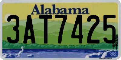 AL license plate 3AT7425