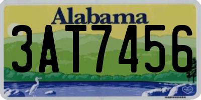 AL license plate 3AT7456
