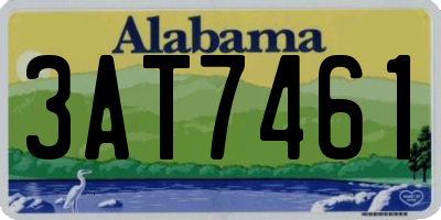 AL license plate 3AT7461