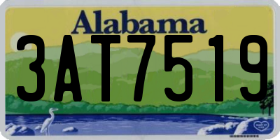 AL license plate 3AT7519