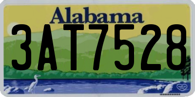 AL license plate 3AT7528