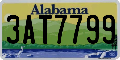 AL license plate 3AT7799