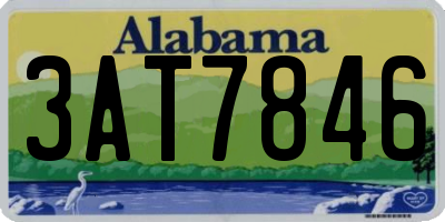 AL license plate 3AT7846