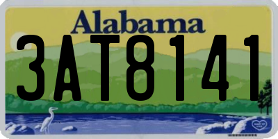 AL license plate 3AT8141
