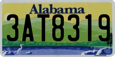 AL license plate 3AT8319