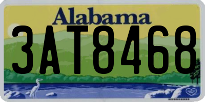 AL license plate 3AT8468
