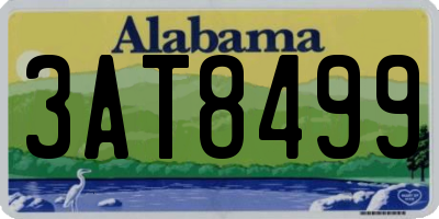 AL license plate 3AT8499