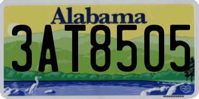 AL license plate 3AT8505