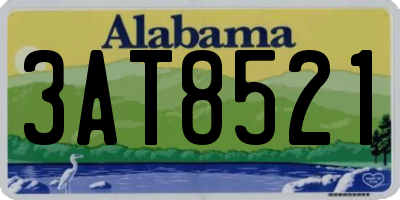 AL license plate 3AT8521