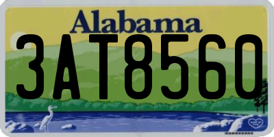 AL license plate 3AT8560
