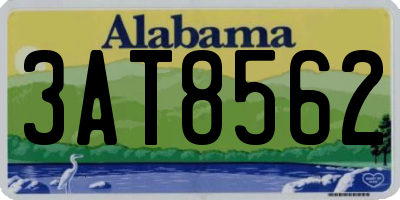 AL license plate 3AT8562