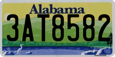 AL license plate 3AT8582