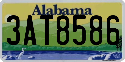AL license plate 3AT8586