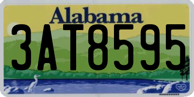 AL license plate 3AT8595