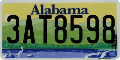 AL license plate 3AT8598