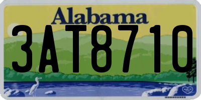 AL license plate 3AT8710