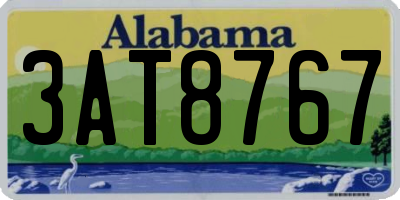 AL license plate 3AT8767