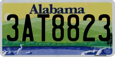 AL license plate 3AT8823