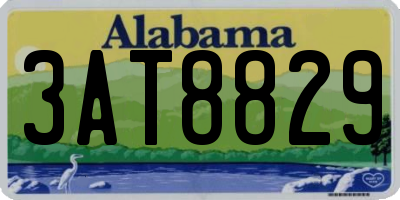 AL license plate 3AT8829