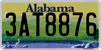 AL license plate 3AT8876