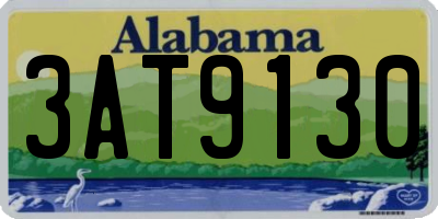 AL license plate 3AT9130