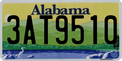 AL license plate 3AT9510