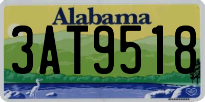 AL license plate 3AT9518