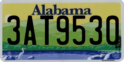 AL license plate 3AT9530