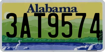AL license plate 3AT9574