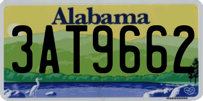 AL license plate 3AT9662