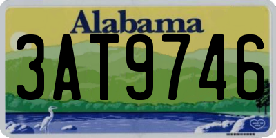 AL license plate 3AT9746