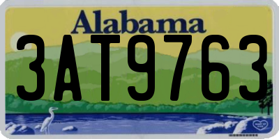 AL license plate 3AT9763