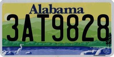 AL license plate 3AT9828