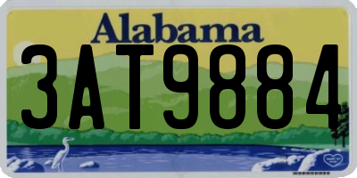 AL license plate 3AT9884