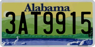 AL license plate 3AT9915