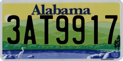 AL license plate 3AT9917