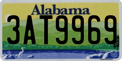 AL license plate 3AT9969