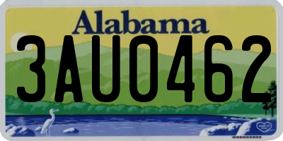 AL license plate 3AU0462