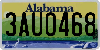 AL license plate 3AU0468