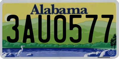 AL license plate 3AU0577