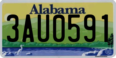AL license plate 3AU0591