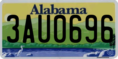 AL license plate 3AU0696