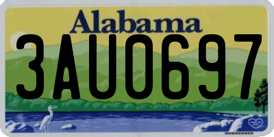 AL license plate 3AU0697