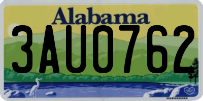AL license plate 3AU0762