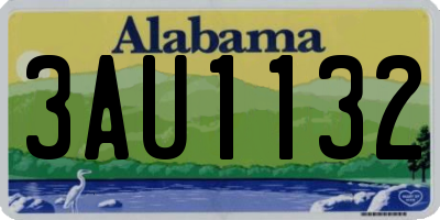 AL license plate 3AU1132