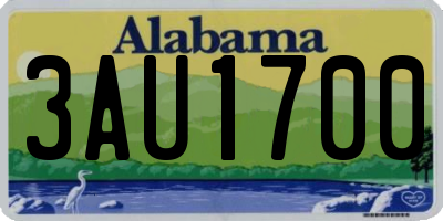 AL license plate 3AU1700