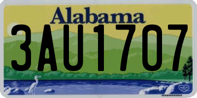 AL license plate 3AU1707
