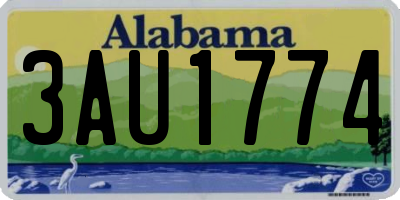 AL license plate 3AU1774