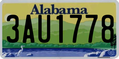 AL license plate 3AU1778